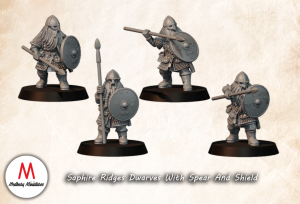 Dwarfs with spear and shield